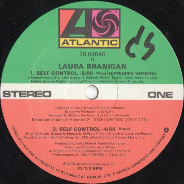 Laura Branigan / Self Control - LP 12&