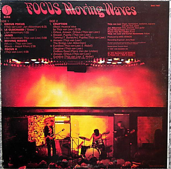 Focus / Moving Waves - LP (Used)