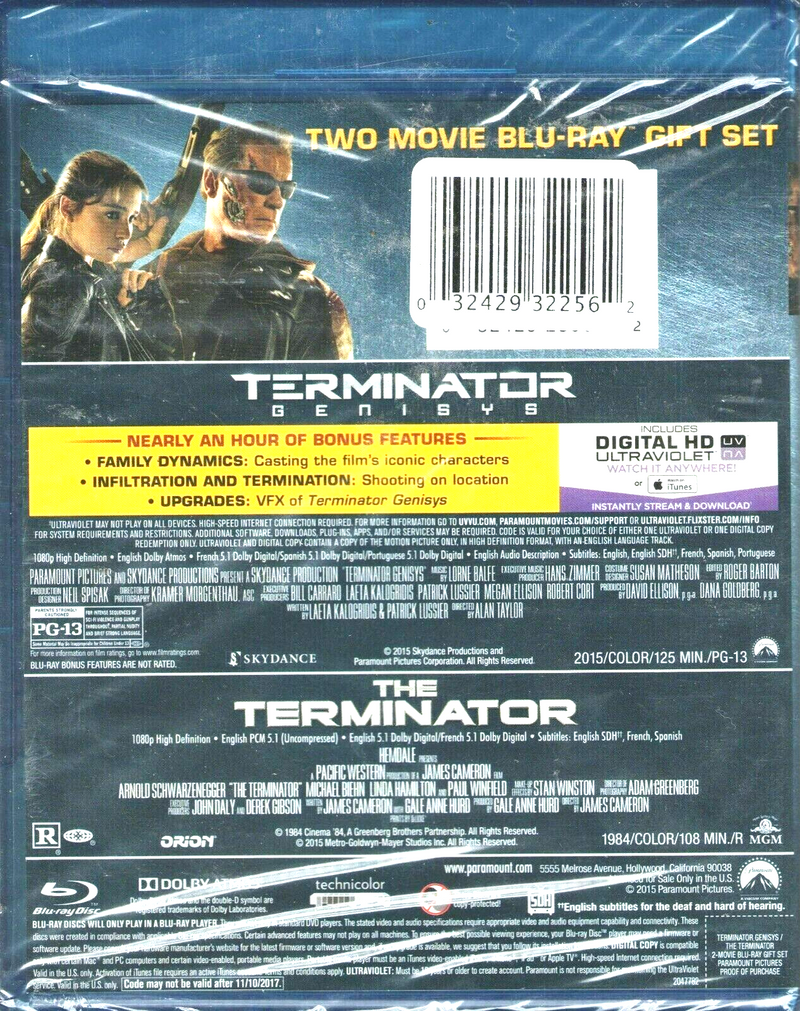 Terminator Genisys + The Terminator - Blu-Ray (Used)