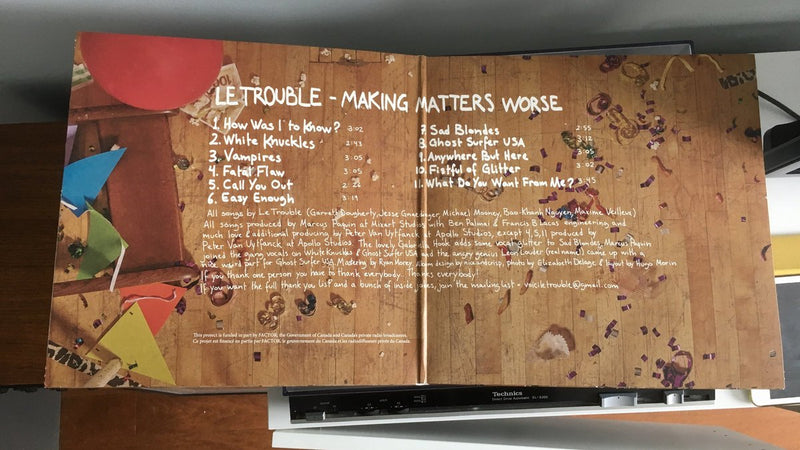 Le Trouble / Making Matters Worse - LP