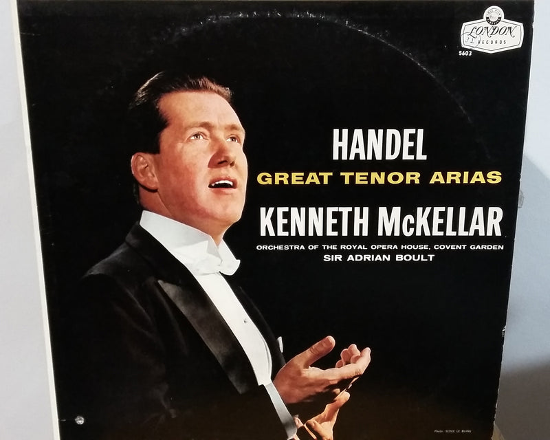 Kenneth McKellar, Orchestra Of The Royal Opera House, Covent Garden, Sir Adrian Boult ‎– Handel / Great Tenor Aria -LP Useds