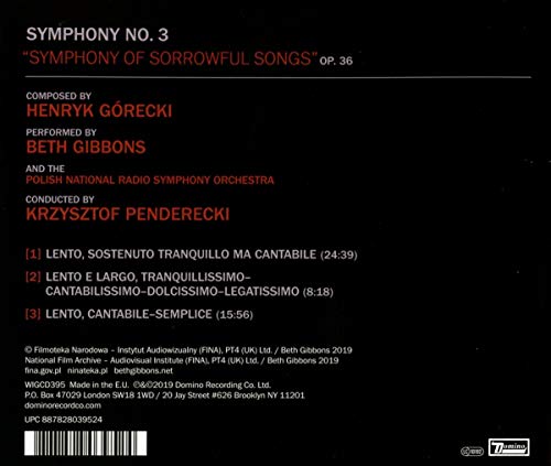 Beth Gibbons / Henryk Górecki: Symphony No. 3 - CD