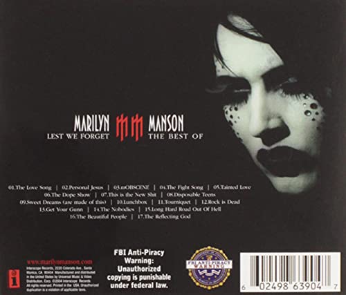 Marilyn Manson / Lest We Forget: Best Of Marilyn Manson - CD