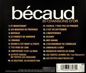 Gilbert Bécaud / 20 Golden Songs - CD (Used)