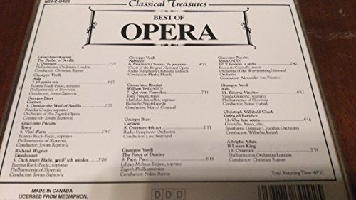 Classical Treasures: Best of Opera