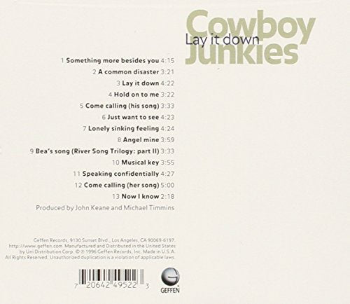 Cowboy Junkies / Lay It Down - CD (Used)