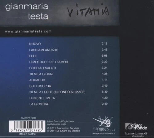 Gianmaria Testa / Vitamia - CD (Used)