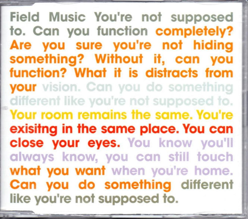 Field Music / You&
