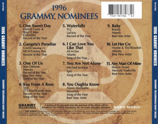 Various / 1996 Grammy Nominees - CD (Used)