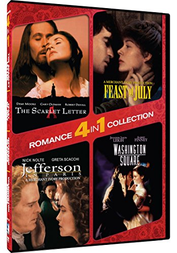 4-In-1 Romance: The Scarlet Letter, Washington Square, Jefferson In Paris, Feast Of July