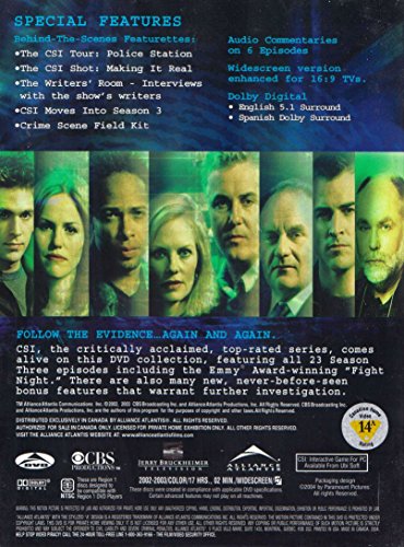 CSI: Crime Scene Investigation / The Complete Third Season - DVD (Used)