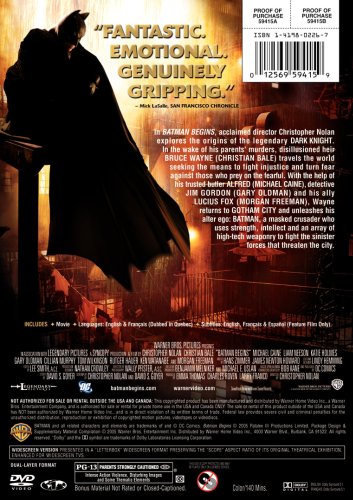 Batman Begins (Widescreen) - DVD (Used)