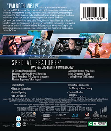 Final Fantasy: The Spirits Within [Blu-ray] (Bilingual)