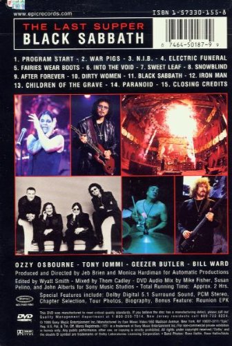 Black Sabbath / The Last Supper: Live 1999 - DVD