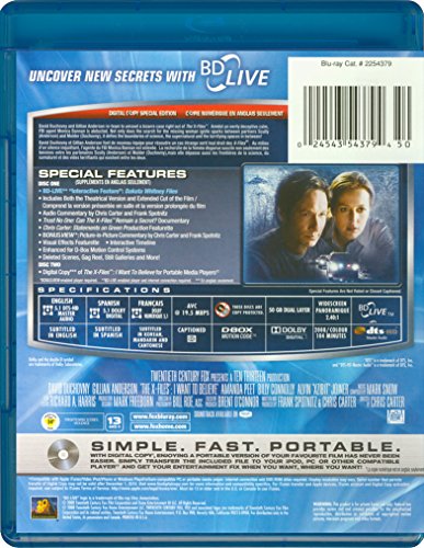 The X-Files: I Want to Believe [Blu-ray] (Bilingual)