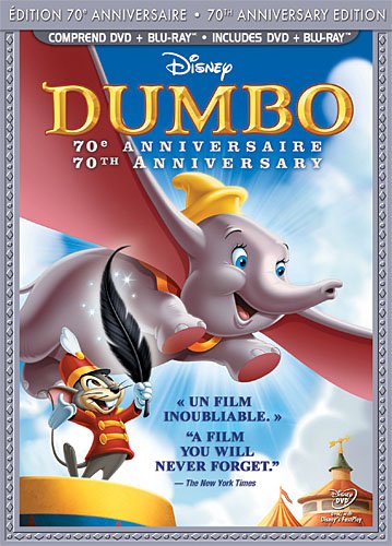 Dumbo: Edition 70e Anniversaire / Dumbo: 70th Anniversary Edition (Bilingual) [Blu-ray + DVD]