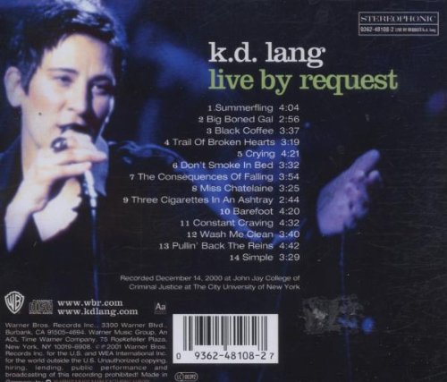 KD Lang / Live By Request - CD (Used)