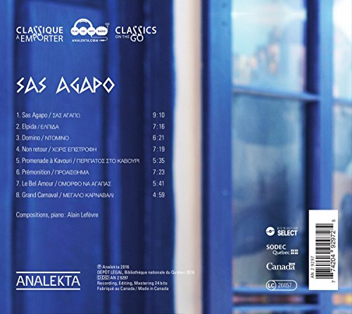 Alain Lefèvre / Sas Agapo - CD (Used)