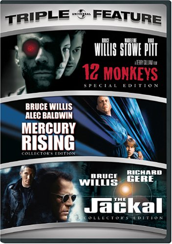 12 Monkeys / Mercury Rising / The Jackal (Triple Feature) - DVD (Used)
