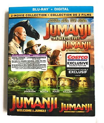 Jumanji the next level and jamanji welcome to the jungle 2-movie collection BLU-RAY + DIGITAL WITH SLIPCOVER NEW SEALED