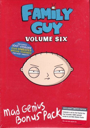 Family Guy Mad Genius Bonus Pack Volume 6 DVD Set LIMITED EDITION Collector&