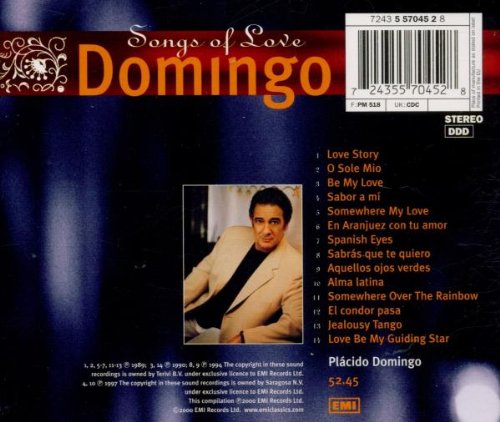 Placido Domingo / Songs of Love - CD (used)