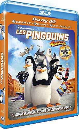 Penguins of Madagascar 3D [Combo Bluray 3D + Bluray 2D + DVD + Digital HD]