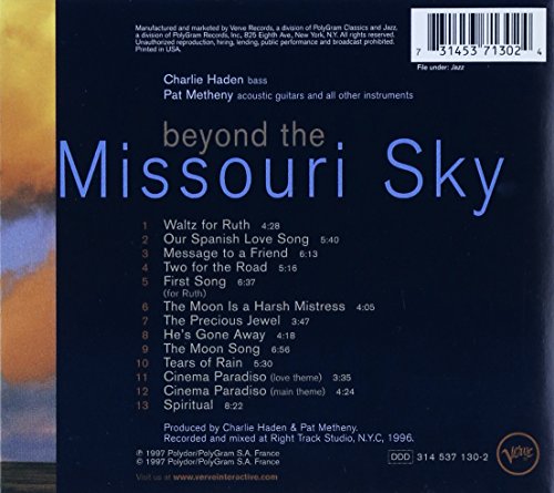 Charlie Haden & Pat Metheny / Beyond The Missouri Sky (Short Stories) - CD (Used)