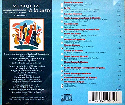 Various / Musiques à la carte - CD (Used)