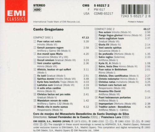 Monks of Santo Domingo / Canto Gregoriano - CD (Used)