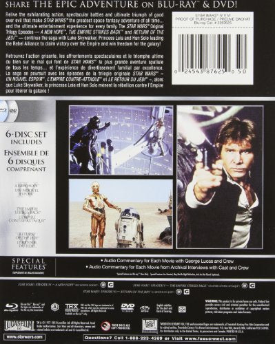 Star Wars: Episodes IV-VI Trilogy - Blu-Ray/DVD (Used)
