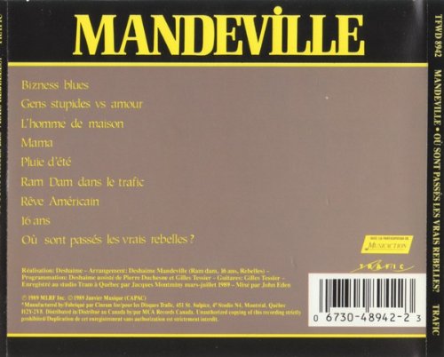 Gaston Mandeville / Ou sont passes les vrais rebelles - CD (Used)