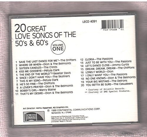 20 GREAT LOVE SONGS OF THE 50&