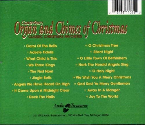 Canterbury Organ And Chimes Of Christmas: Classic Christmas Favorites