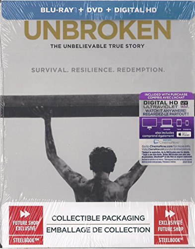 Unbroken Future Shop Exclusive SteelBook Blu-ray Combo 2015