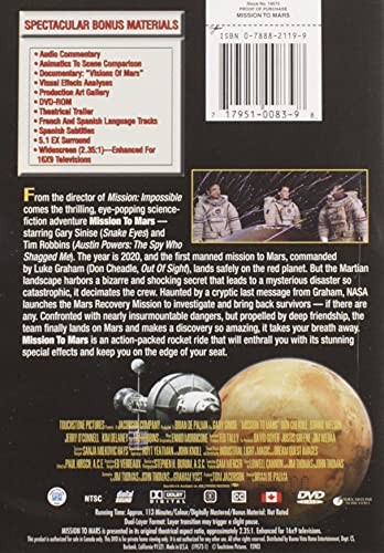 Mission to Mars - DVD (Used)