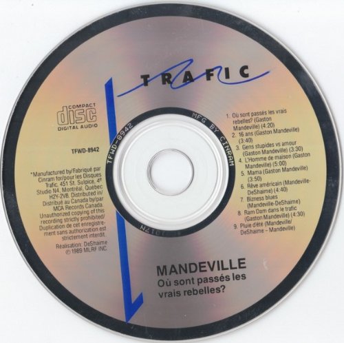 Gaston Mandeville / Ou sont passes les vrais rebelles - CD (Used)