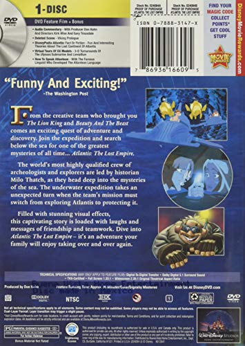 Atlantis: The Lost Empire - DVD (Used)