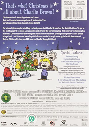 A Charlie Brown Christmas (Remastered Deluxe Edition) - DVD (Used)