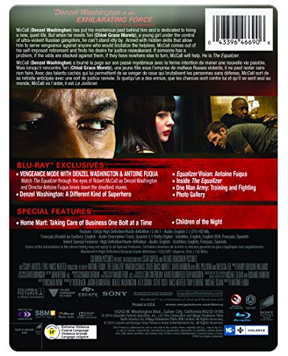 The Equalizer [Blu-ray + DVD + UltraViolet] (Bilingual)