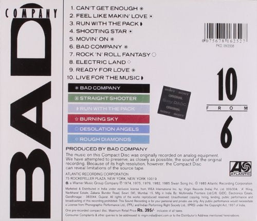 Bad Company / 10 from 6 - CD (Used)