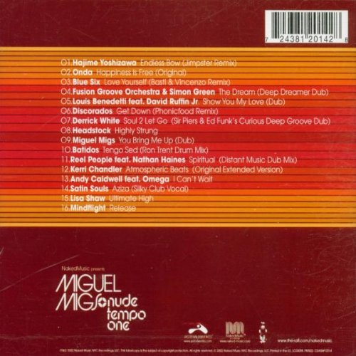 Miguel Migs / V1 Nude Tempo Naked Music - CD