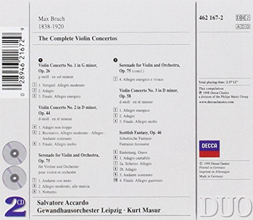 Bruch: Complete Violin Concertos / Scottish Fantasy