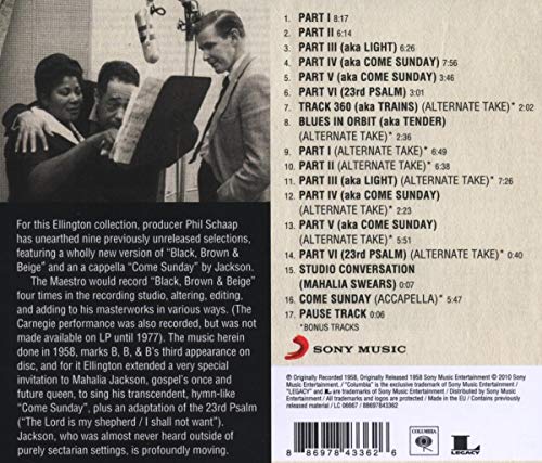 Duke Ellington / Black, Brown, &amp; Beige - CD