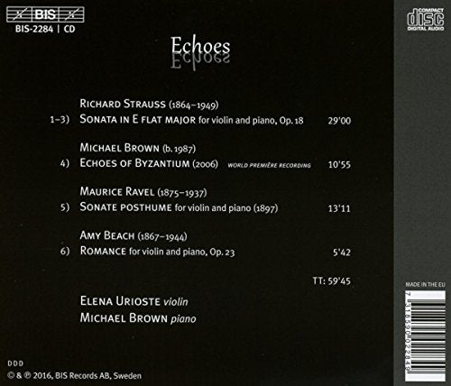 Elena Urioste & Michael Brown / Echoes - CD