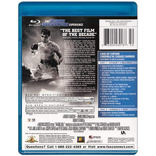 Raging Bull: 30th Anniversary Edition - Blu-Ray/DVD (Used)