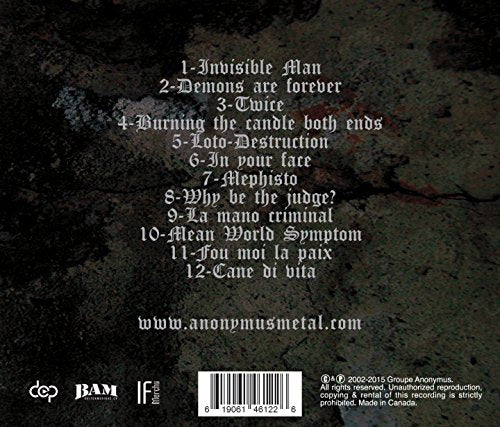 Anonymus / Daemonium (Réédition) - CD