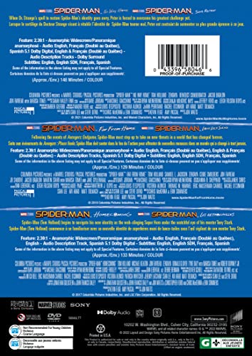 Spider-Man / 3-Movie Collection: Tom Holland - DVD