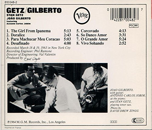 Stan Getz &amp; Joao Gilberto / Stan Getz &amp; Joao Gilberto - CD (Used)