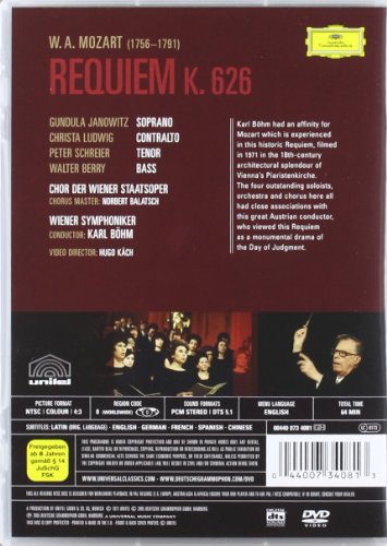 Mozart - Requiem / Gundula Janowitz, Christa Ludwig, Peter Schreier, Walter Berry, Karl Bohm